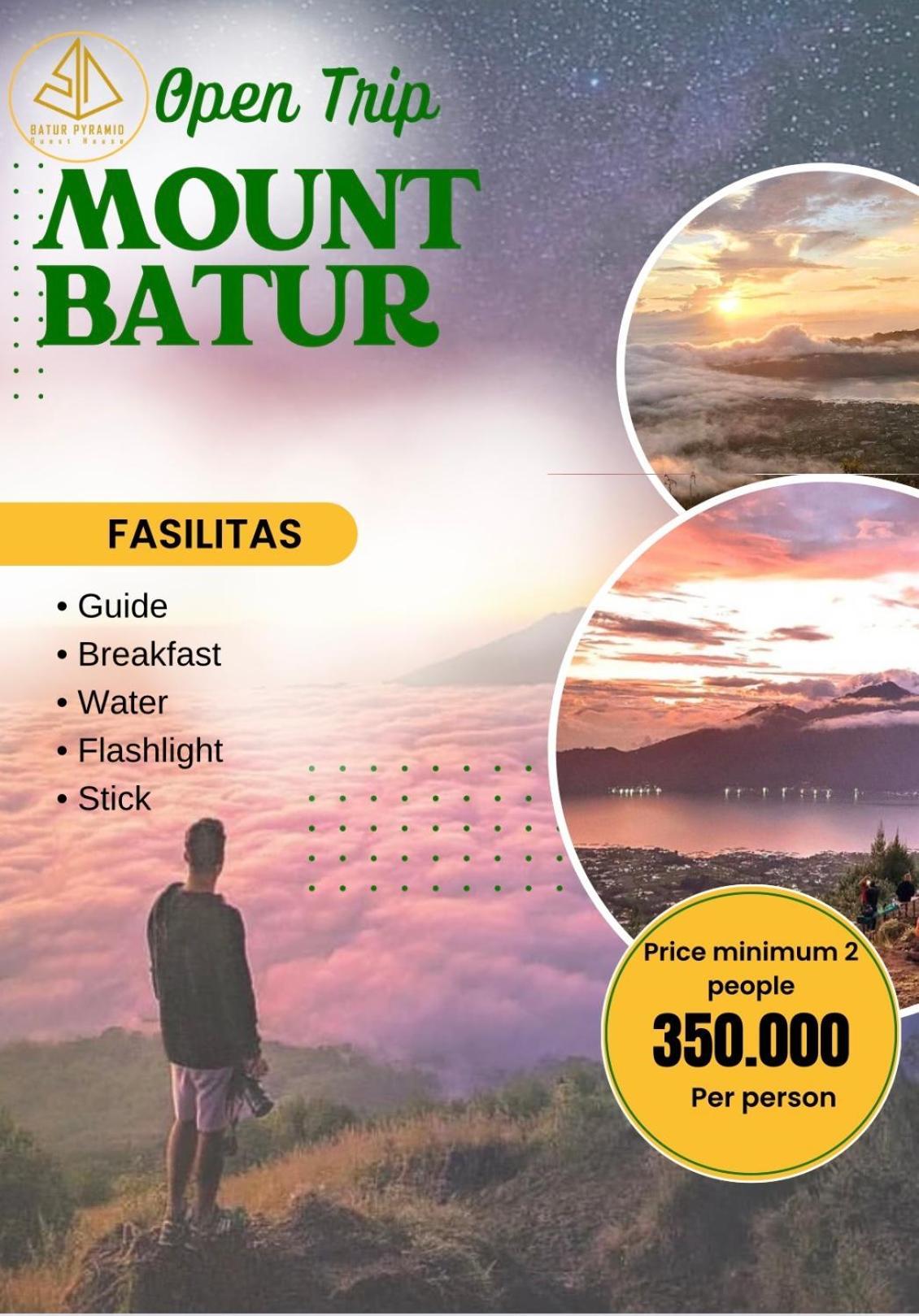 Batur Pyramid Guesthouse Kintamani エクステリア 写真